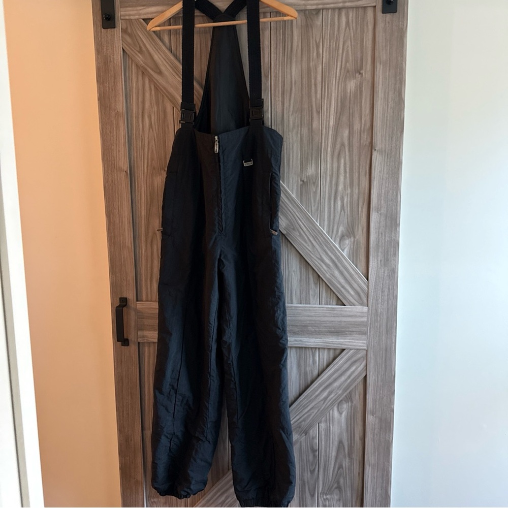 Head vintage ski snow bib overalls black ladies Medium *